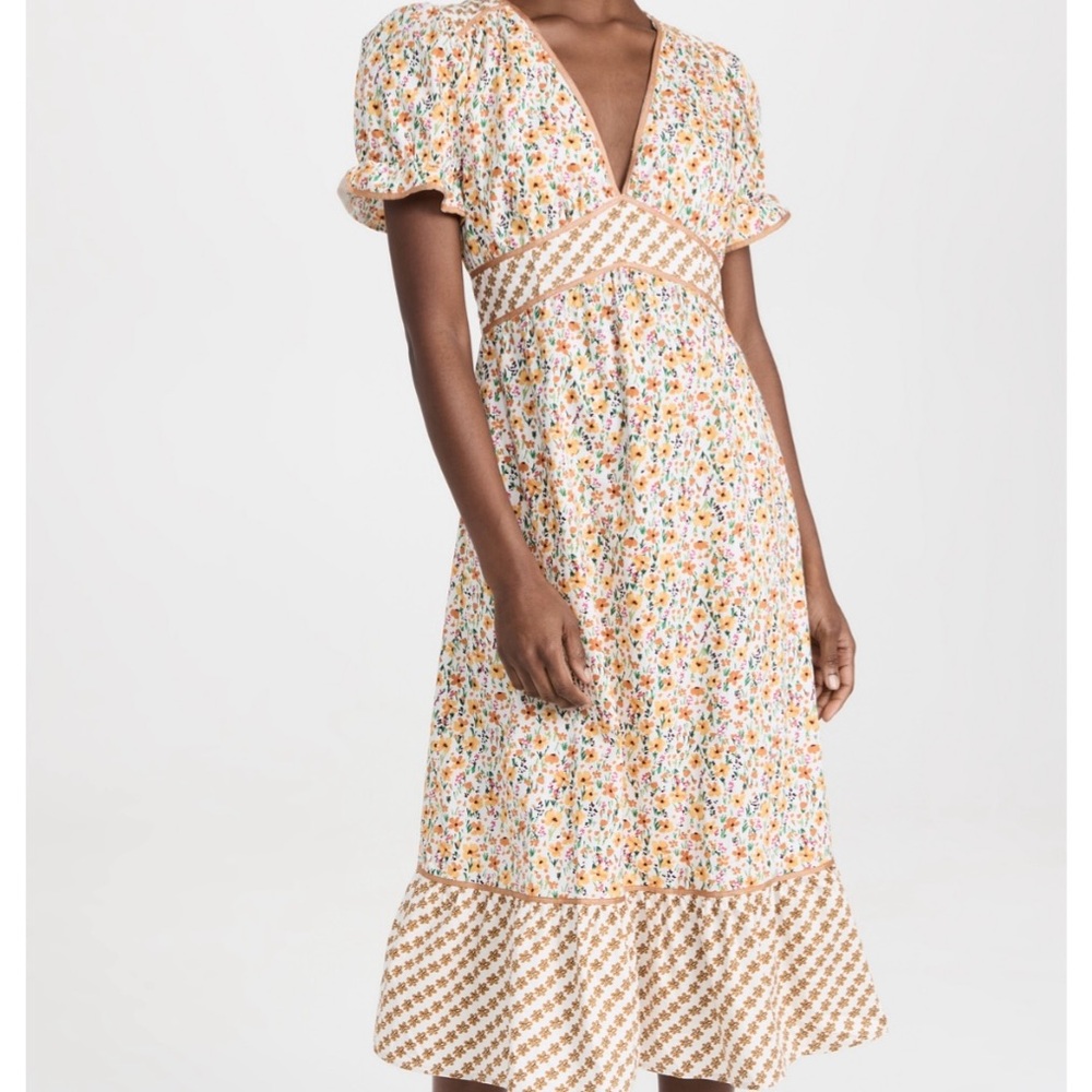 Lost + Wander Spring Sunrise Midi Dress